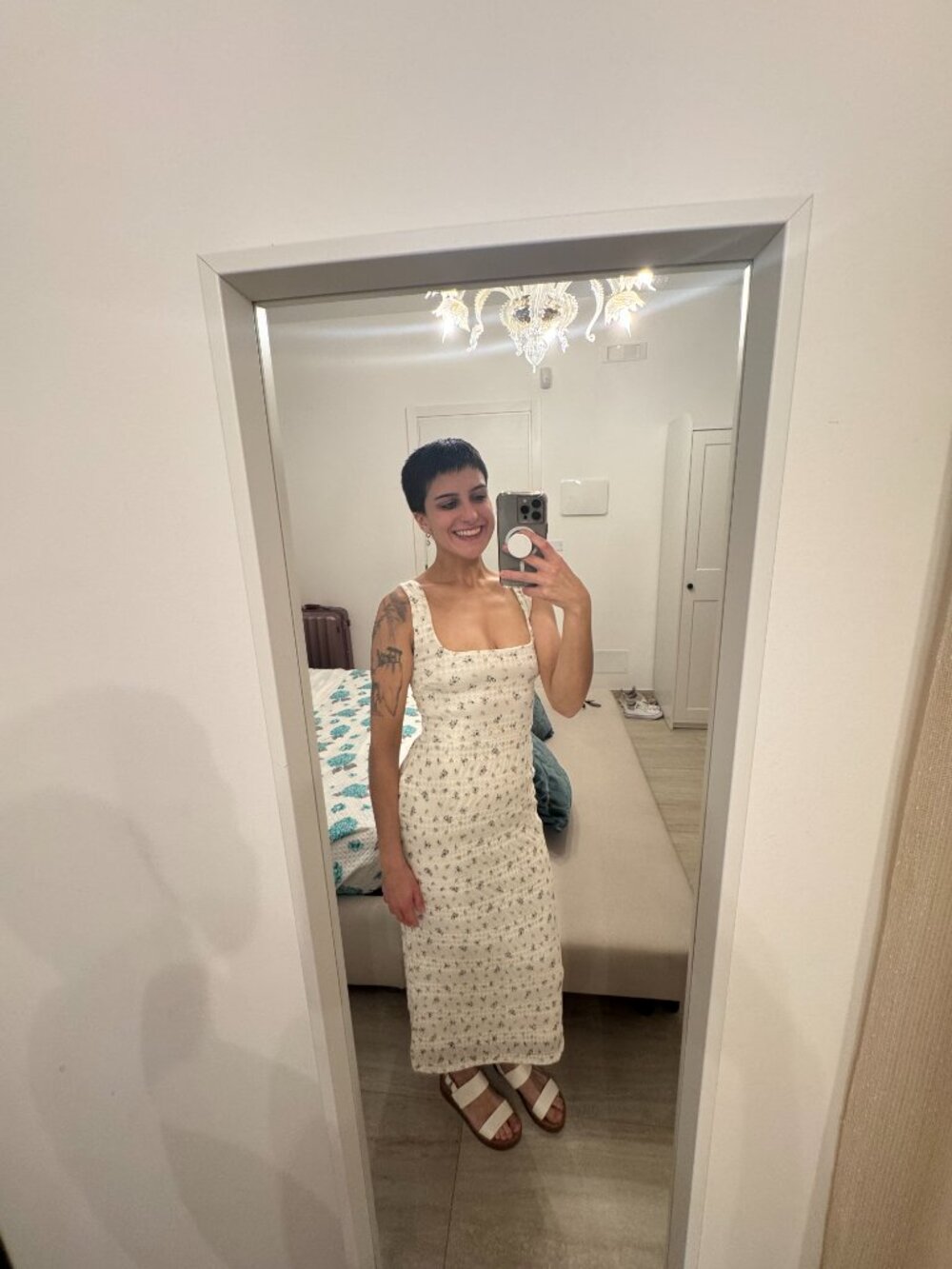Aeropostale White Floral Sleeveless Maxi Dress